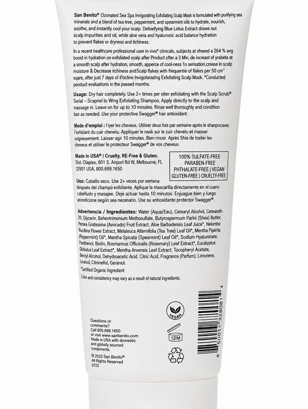 Briogeo Scalp Revival Charcoal Tea Tree Hydration Mask 6oz NEW Clean Beauty